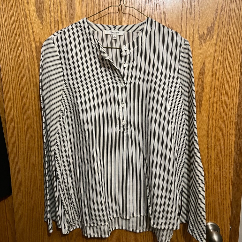Madewell Striped Flare Shirt
